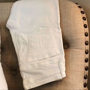 AG Adriano Goldschmied Skinny Straight White Jeans